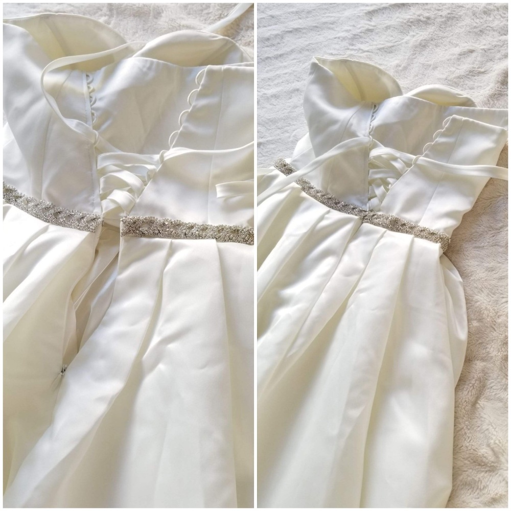 NEW Sweetheart Ball Gown Sateen wedding dress - Picture 6 of 8